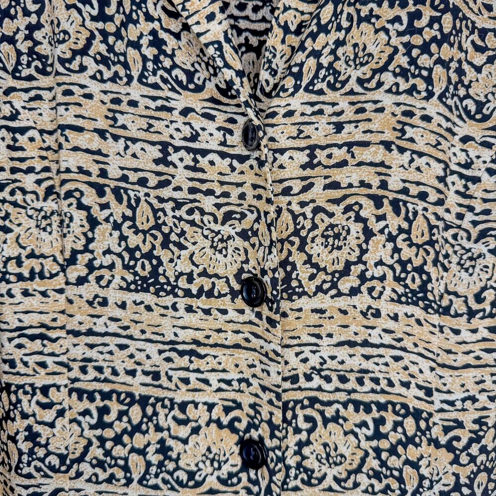 Vintage Studio I Petite Paisley Print Button Front Sleeveless Maxi Dress 8P - Picture 4 of 9